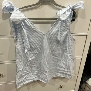 Who What Wear bow shoulder top